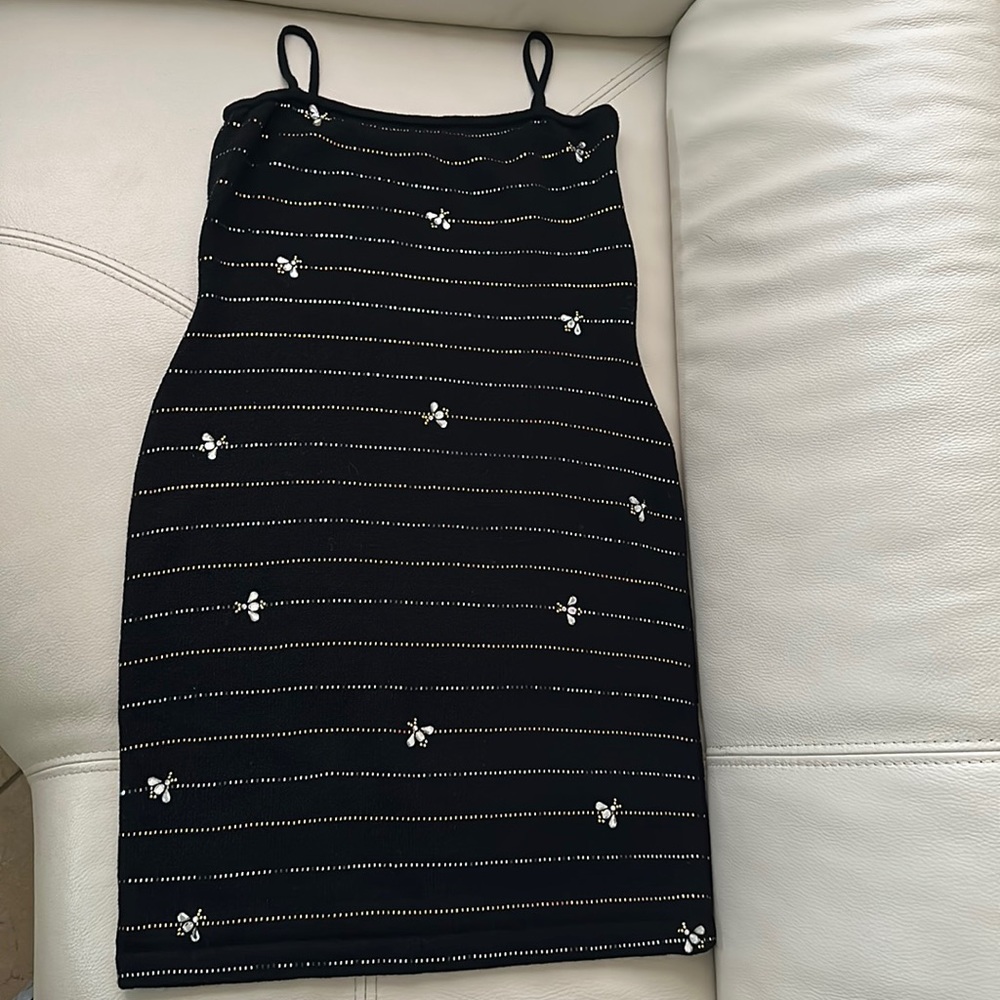 St. John evening  by Marie Gray Black Bee Mini Dress Size 4